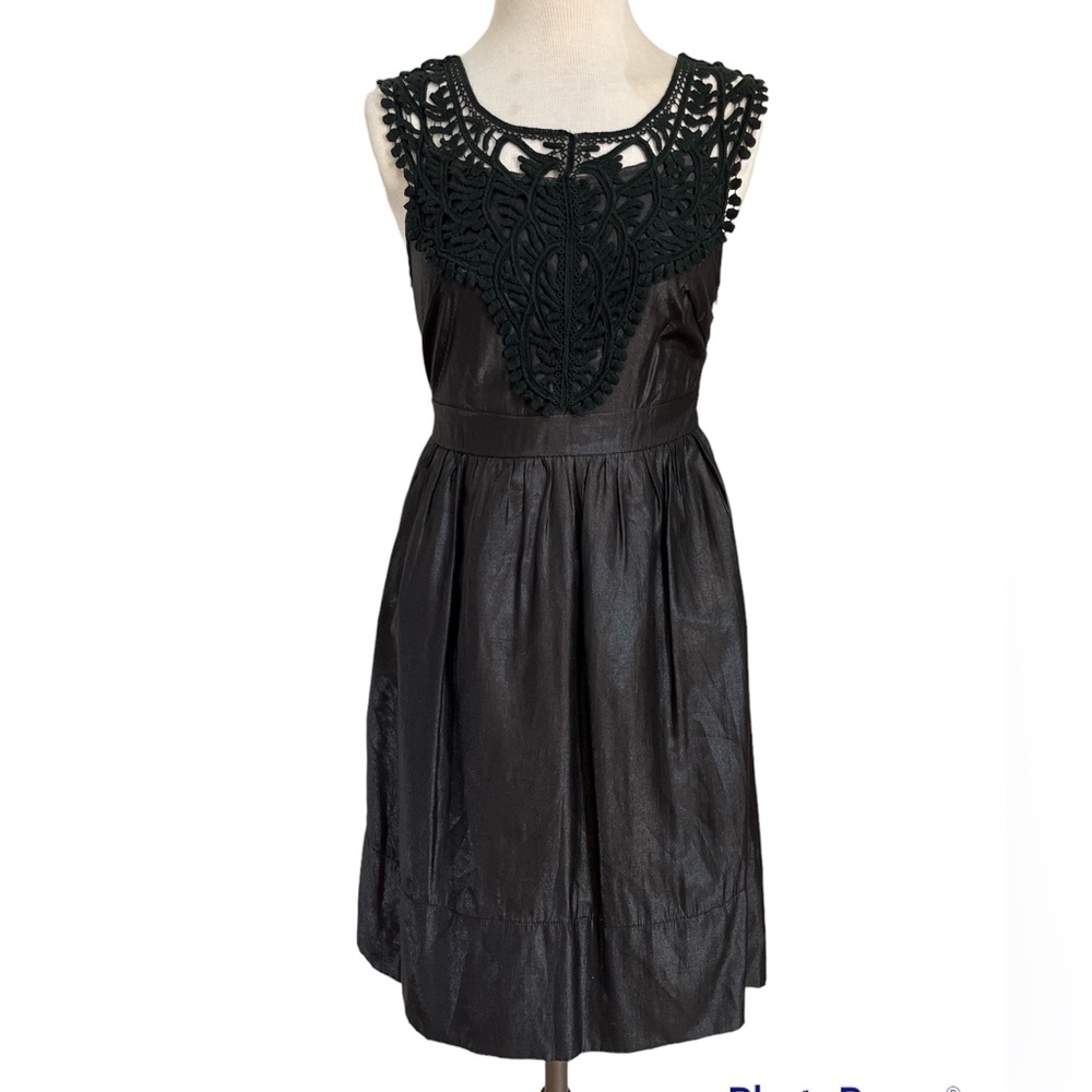 Stellino Black Crochet Lace Accent Dress - Ex Cond - Taylor Swift Eras Inspo - 8